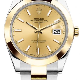 rolex datejust 41 stahl & gold herrenuhr 126303