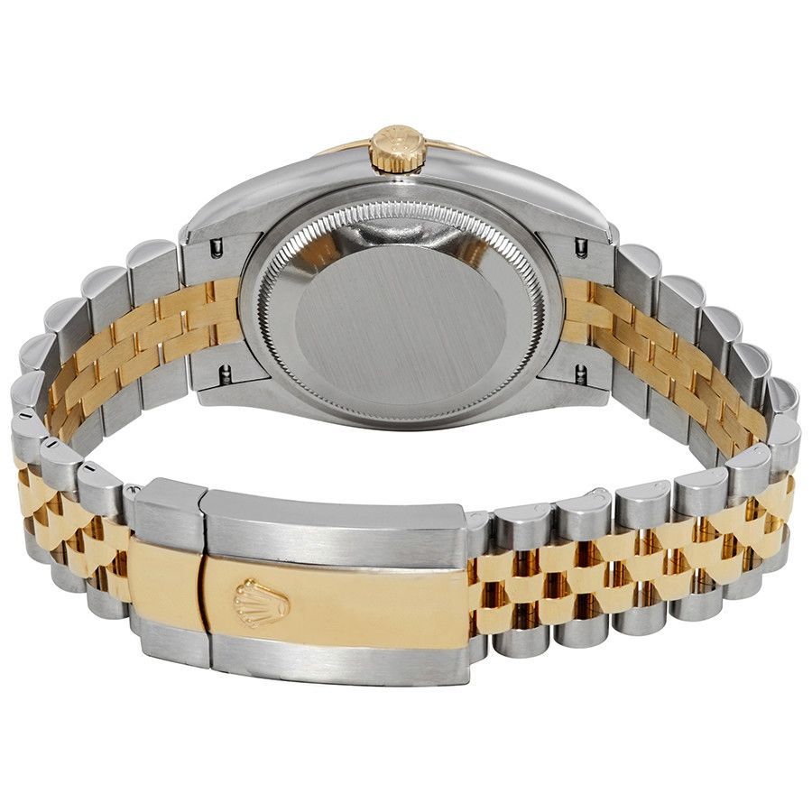 rolex datejust 36mm gold & stahl champagner zifferblatt uhr 126233 – Bild 2